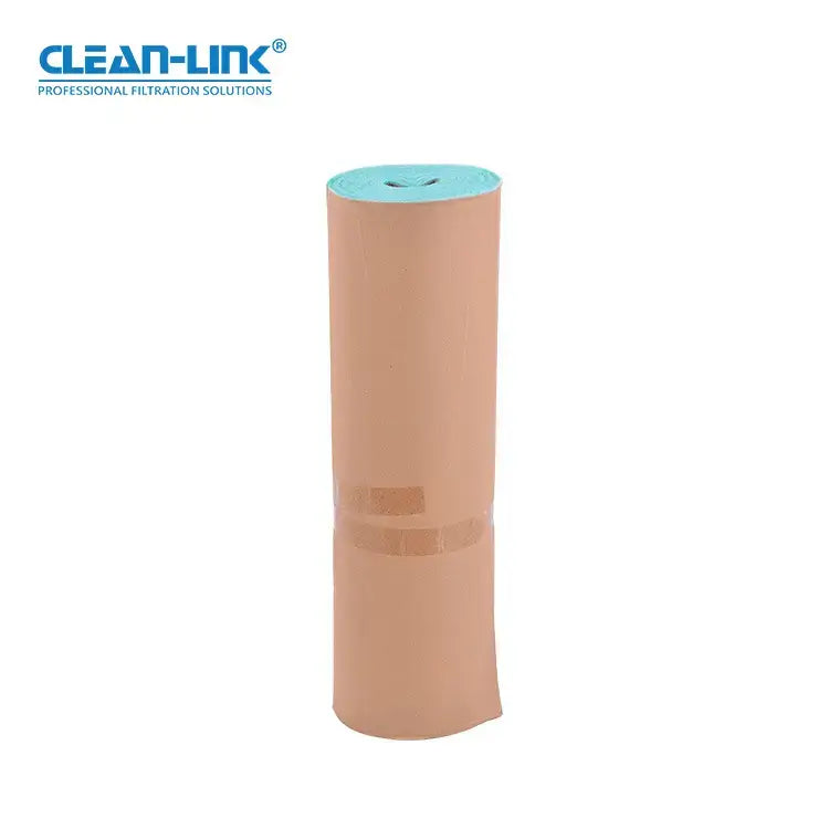 spray booth filter, green & white fibreglass filtration roll